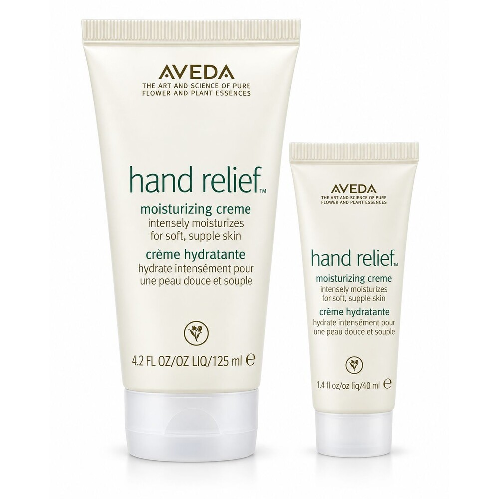 Aveda Hand Relief Moisturizing Creme Set 4.2 oz + 1.4 oz 125ml/40ml NEW